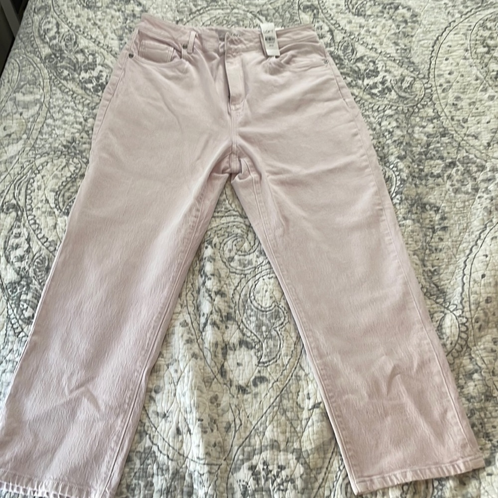 Loft curvy high waist straight crop